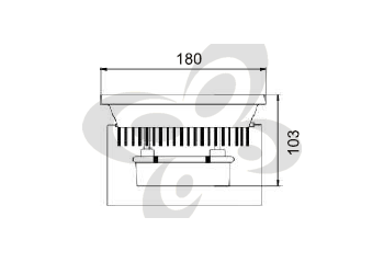 Desenho do produto Refletores Super LED 20W